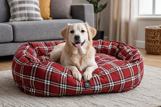 Plaid-Dog-Bed-1