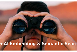 OpenAI Embedding & Semantic Search using Vector data