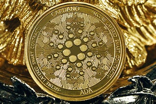 A fictional Cardano Ada coin