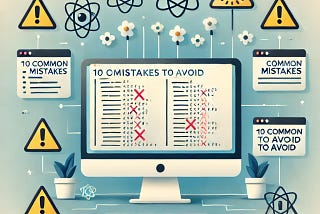 10 Common Mistakes to Avoid in React