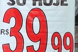 Design horrível: promoção só hoje