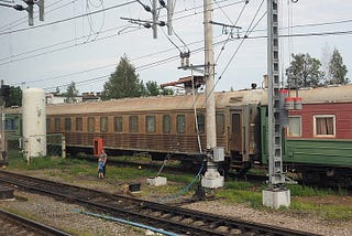 A typical Soviet train from the 1980s, similar to those involved in the Ufa accident