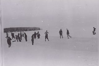 Gliding on Ice: A Snapshot of Winter Community Spirit on Lake Simcoe