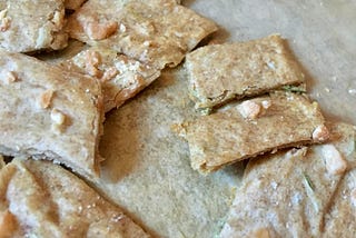 Parmesan Rosemary Sourdough Crackers