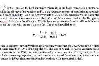 The mirage of herd immunity