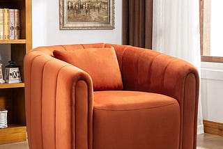 ebello-oversize-velvet-swivel-barrel-comfy-round-armchair-with-plump-pillow-orange-1