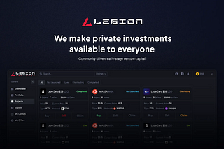 The $LEGION Token Launch