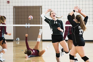 Average height by position in all of the D1 women’s volleyball programs.