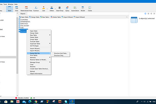 Database : Get SQL from a created table with/without data insertion