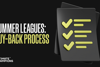 Summer Leagues: Buy-Back Process