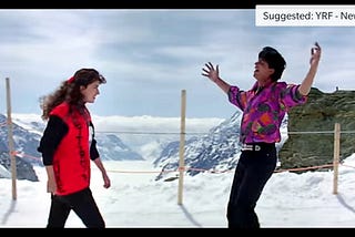 Tu Mere Saamne, Main Tere Saamne: The dream sequence of an obsessive lover in Darr