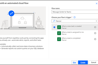 Getting Message Center information into Teams