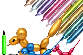 Premium Long Metallic Balloons for Balloon Animals and Magical Wedding or Party Decor | Image