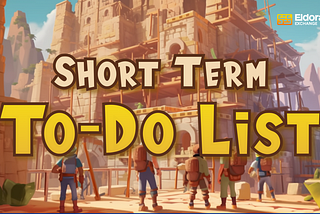 El Dorado Exchange — Short term to do list