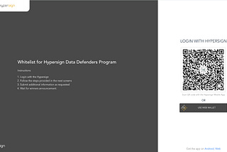 How to use Hypersign Whitelist Portal