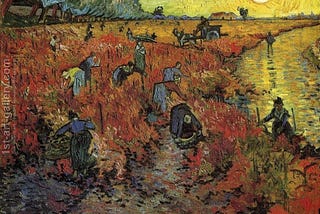 The Red Vineyard Painting by Vincent Van Gogh