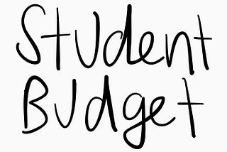 How to create a simple student budget