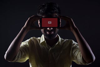 YouTube brand over eyes