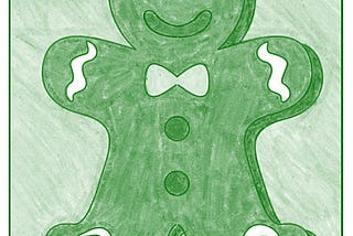 How to Draw a Gingerbread Man step by step