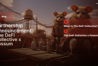 Partnership Announcement: DeFi Collective x Possum