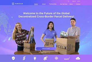 “Delivering the future” — the new official site of ParcelX around the corner
