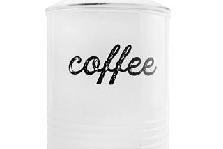 AuldHome Distressed Style Coffee Canister | Image