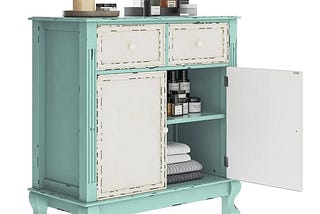 belleze-vintage-2-door-storage-accent-cabinet-antique-blue-cream-1