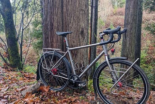 a picture of my new custom touring bicycle