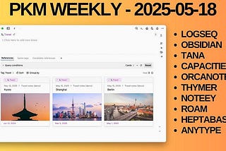 PKM Weekly — 2025–05–18