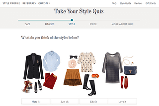 Stitch Fix — uma sacoleira tech