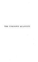 The Unknown Quantity | Cover Image