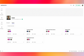 Create Teams for Collaboration in Hoppscotch