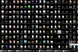 cluttered desktop