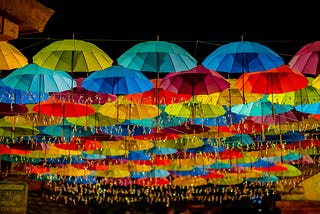 Colorful umbrellas