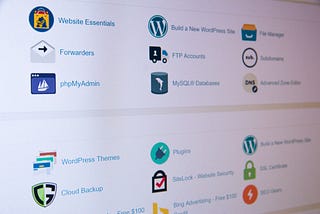 WordPress plugin dashboard