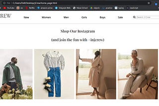 Clone of J.Crew Website