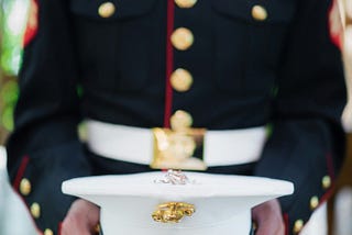 A Marines uniform, similar to one worn by the protagonist in this story.