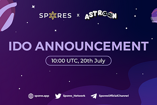 Exploring the Universe with Gaming, Community, and Beyond: Astroon on Spores Launchpad!