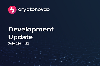 Cryptonovae v1.1.0 coming next week!