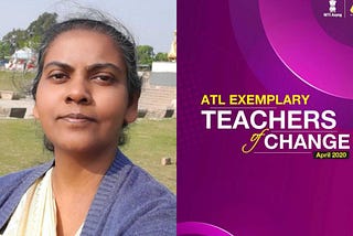 G.Lily Jebamalar — Atal Tinkering Lab’s ‘Exemplary Teacher of Change’ 2020