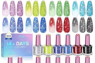 womens-saviland-12-colors-glitter-nail-polishset-quick-dry-nail-lacquerset-green-red-diamondsparklys-1