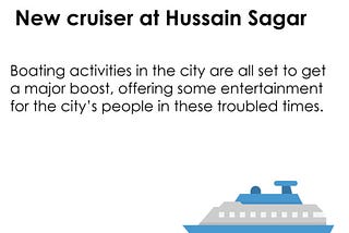 An 80-seat cruiser at Hussain Sagar