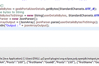 Java Program to Convert Byte Array to JSON