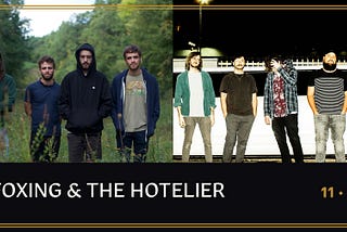 Reflections on Hotelier/Foxing and Other Things