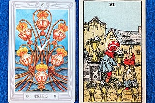 The Six of Cups: “Pleasure Promised” (b/w “Pleasure Denied”)