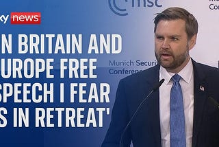 JD Vance is right. Europe does not have free speech.