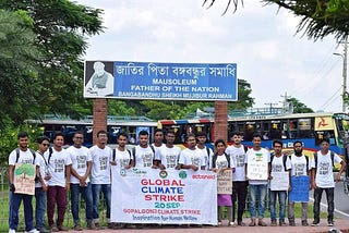 Gopalgonj Young People strikes and ride for #ClimateJustice