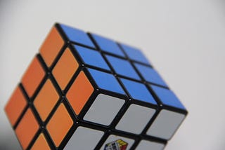 solved Rubik’s cube