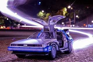 Delorean car from Back to the Future film