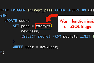 Sample SQL trigger definition